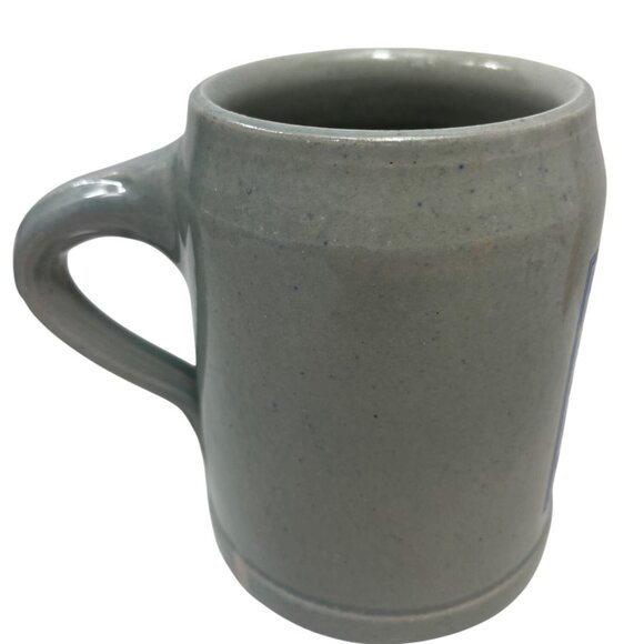 Vintage Löwenbräu Munich Beer Stein 0.5L Gray Ceramic With Blue Lion Logo 71c - Picture 5 of 8